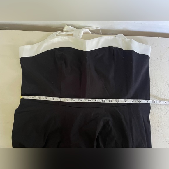 Black 50’s Silhouette Sweetheart Neckline Ribbon Corset Dress - Picture 7 of 10